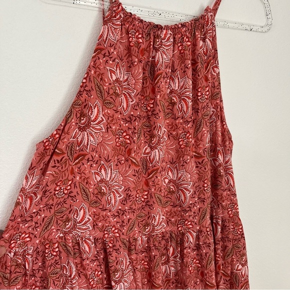 Old Navy Floral Sleeveless High-Neck Maxi Swing Dress Size L Tall - Picture 5 of 9